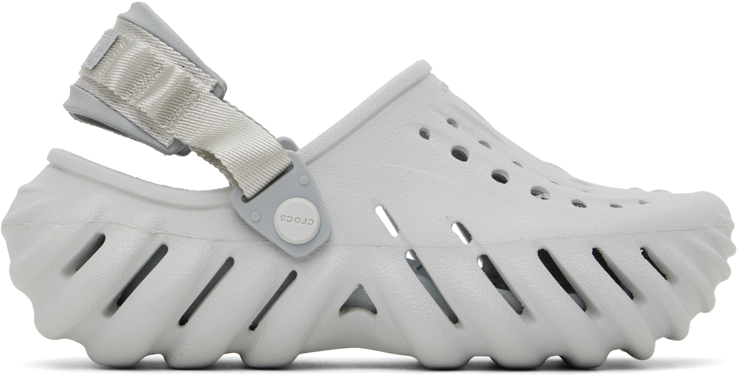 Серые Echo-сабо Crocs