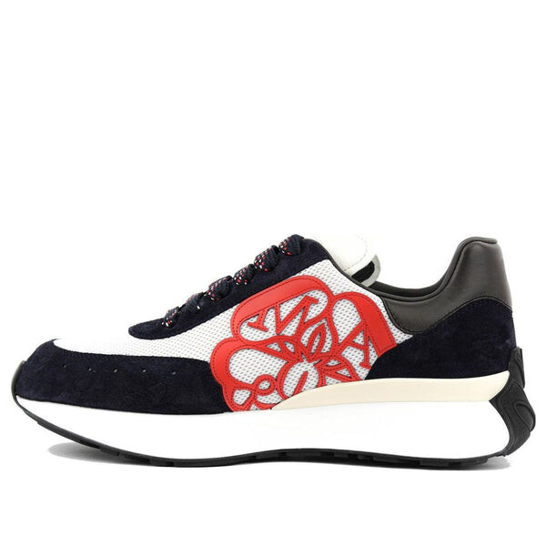 

Кроссовки sprint runner 'black white red' Alexander Mcqueen, черный