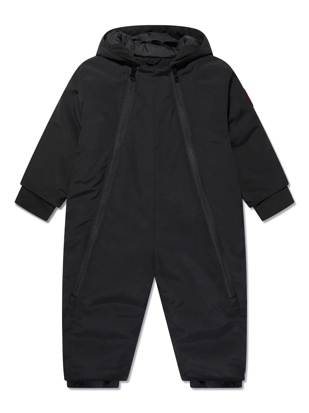 

Дутый комбинезон с логотипом Canada Goose Kids, черный