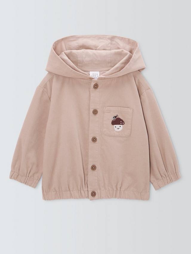 

Детская куртка с грибками John Lewis, Natural