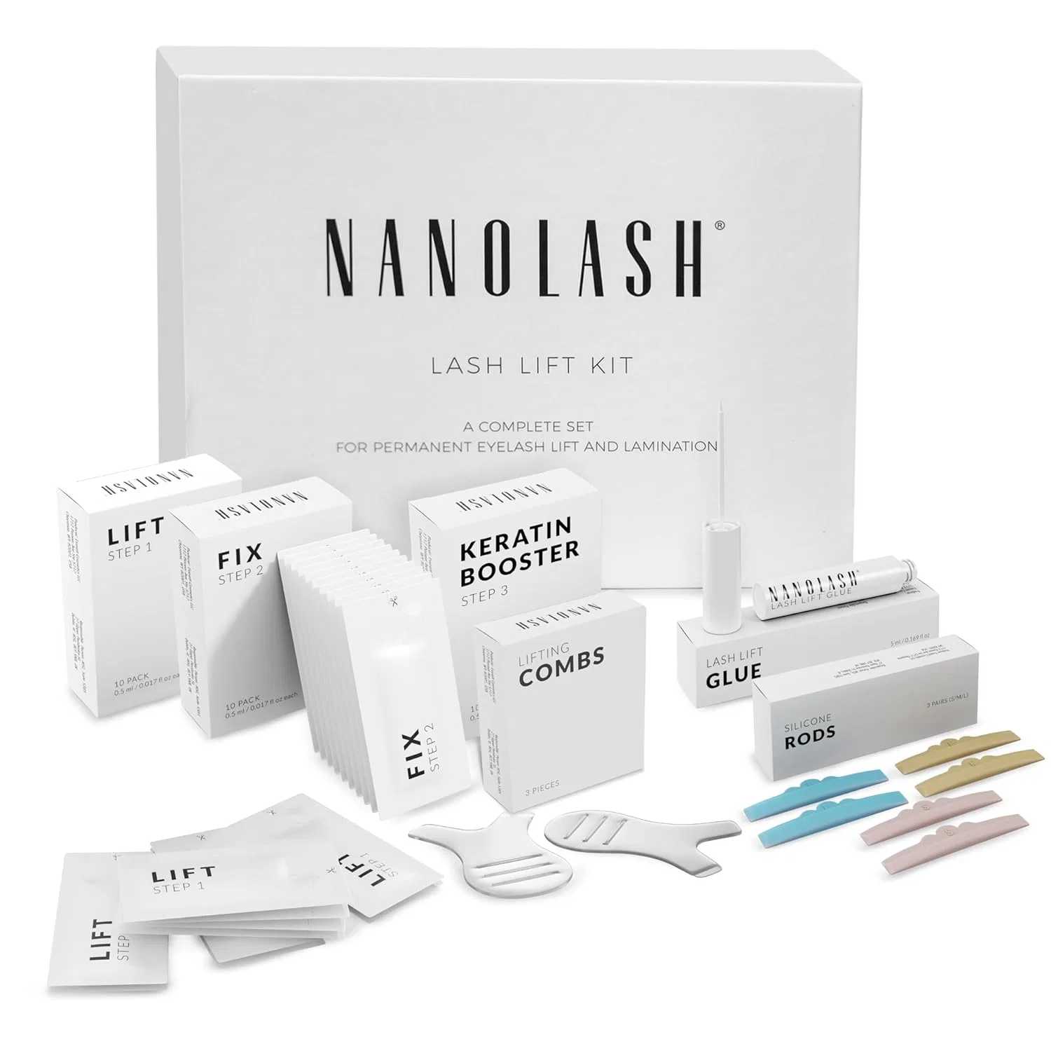 Набор для ламинирования и лифтинга ресниц Nanolash Nanolash