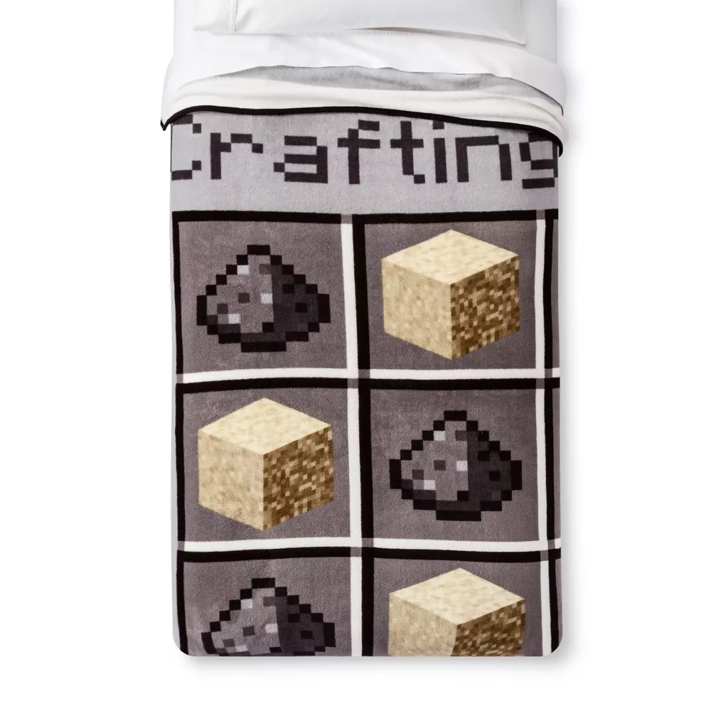 

Minecraft Twin Bed Детское одеяло Серое