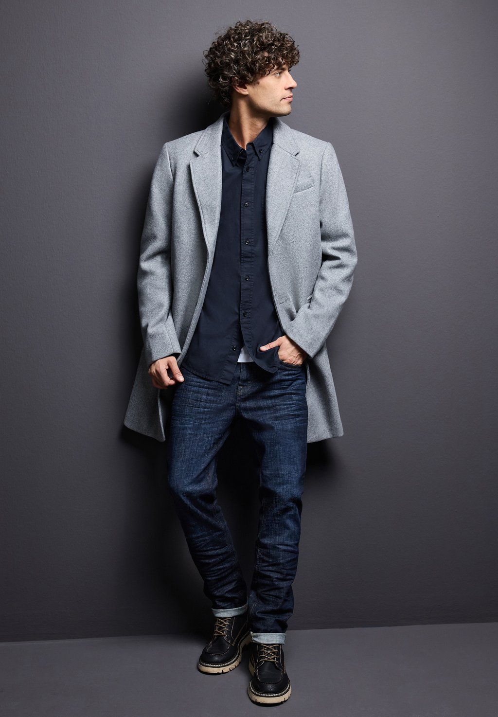 

Рубашка Street One MEN, синий
