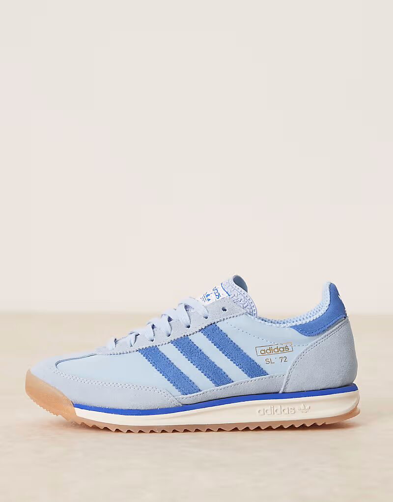 Кроссовки Adidas Originals SL 72 RS светло-голубого цвета — фото 2