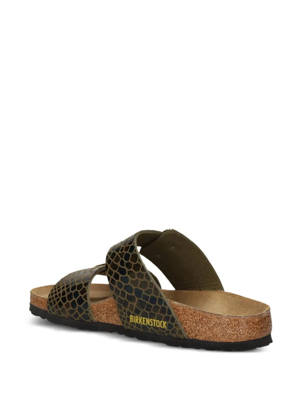 Сандалии с пряжками из змеиной кожи BIRKENSTOCK, коричневый — фото 4
