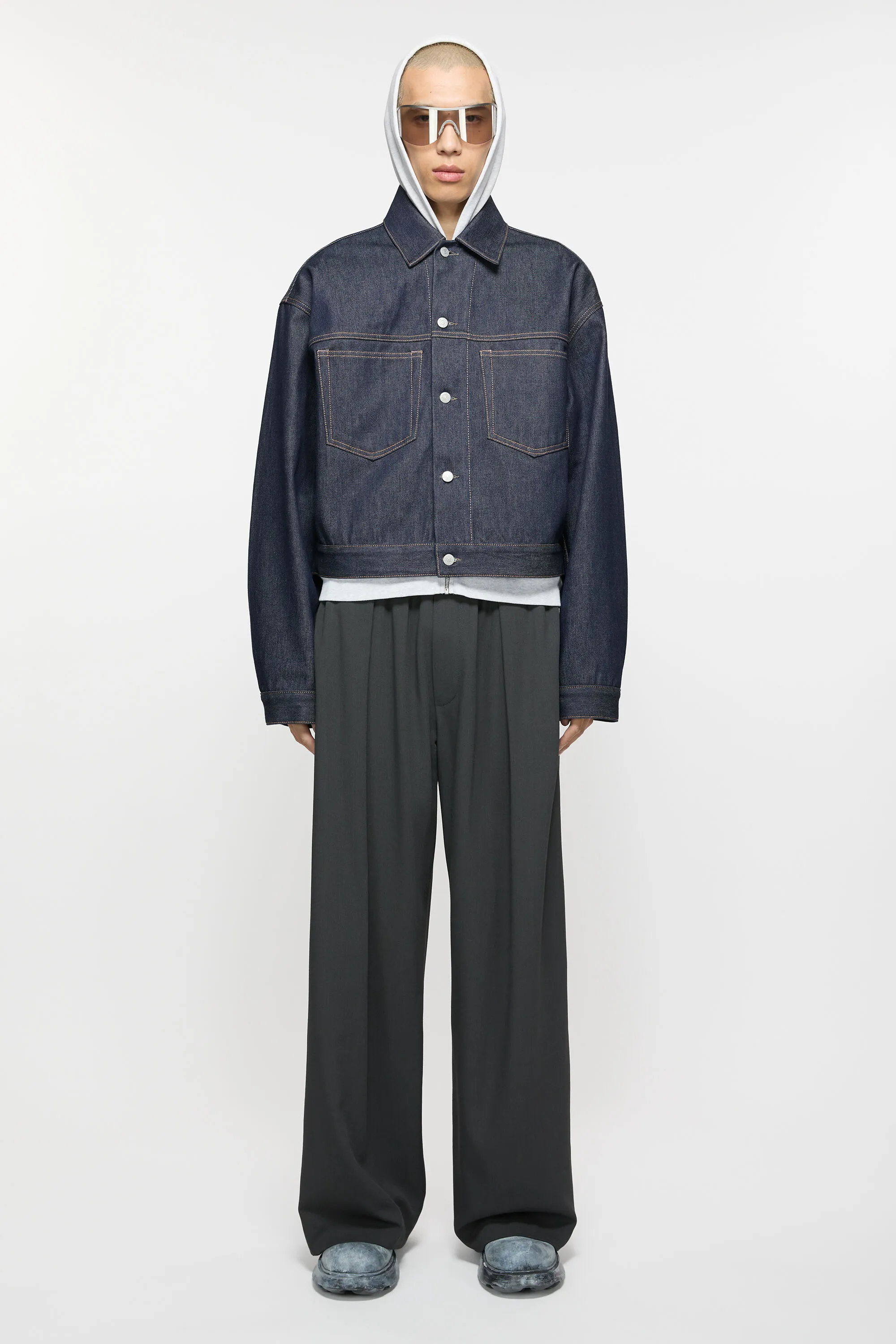 

Джинсовая куртка - Свободного кроя Acne Studios, цвет Indigo Blue