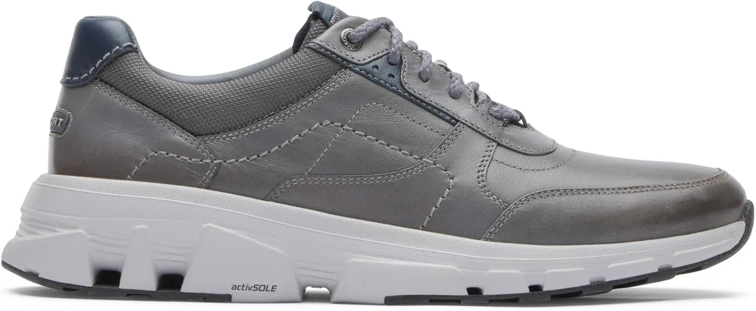 Мужские кроссовки Rockport Reboundx Ubal, Steel Grey Leather — фото 4