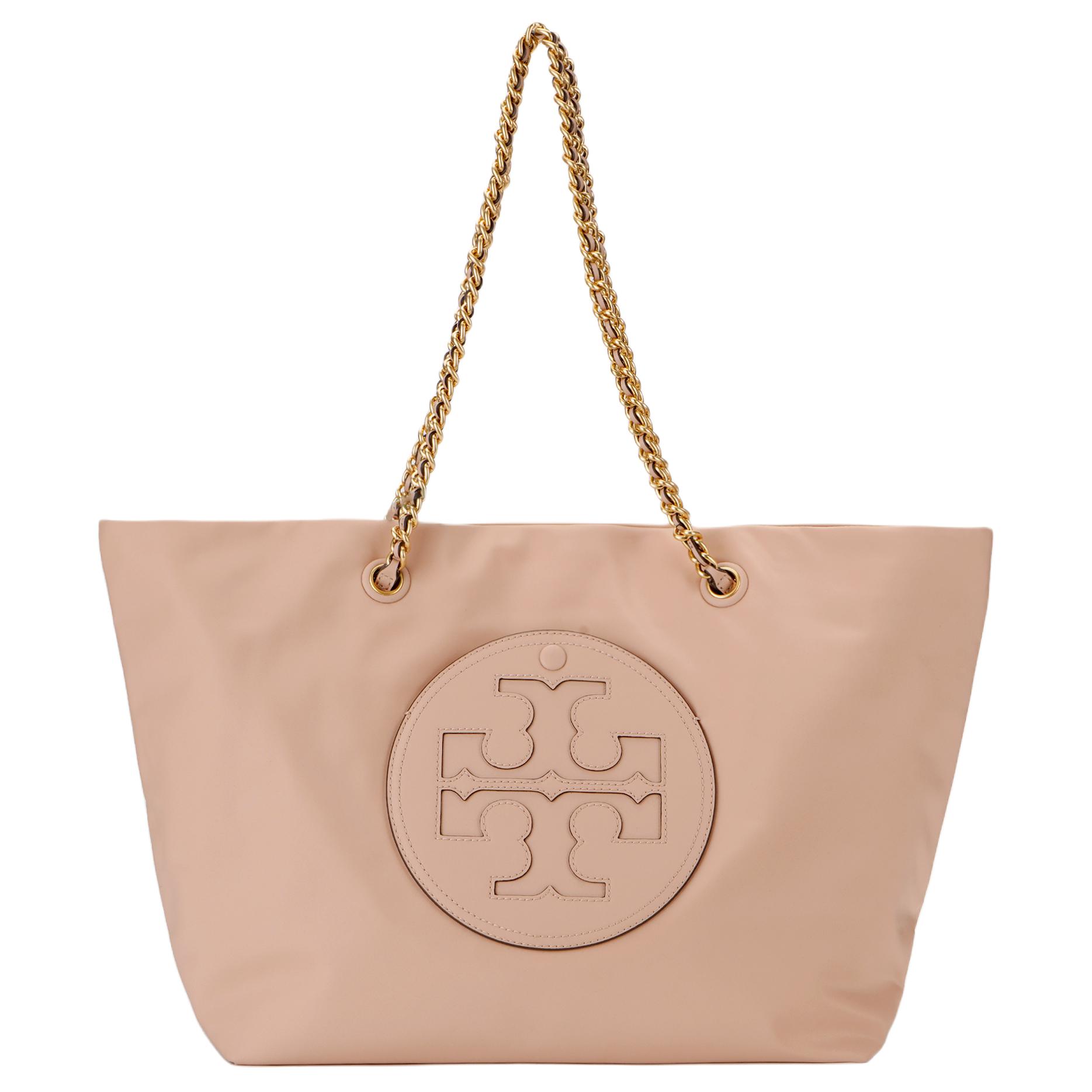 

TORY BURCH Элла Сумка из переработанного нейлона Шоппер Плечевая сумка Женская Розово-розовая
