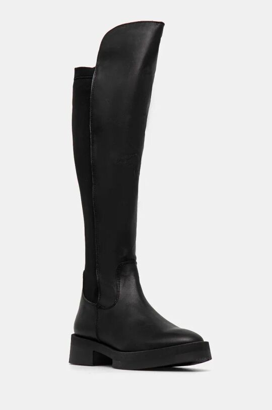 Сапоги женские Steve Madden Meave высокие из натуральной кожи, черный