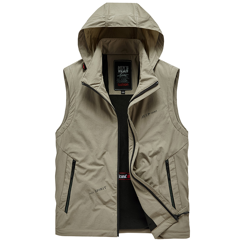 

JEEP SPIRIT Жилет унисекс, Khaki (Thickened)