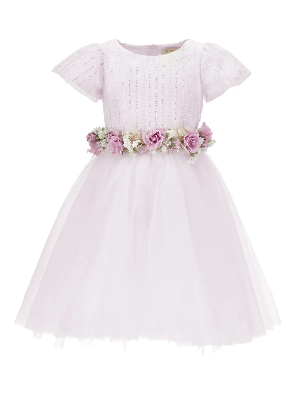 

Платье с цветочной аппликацией Monnalisa, розовый