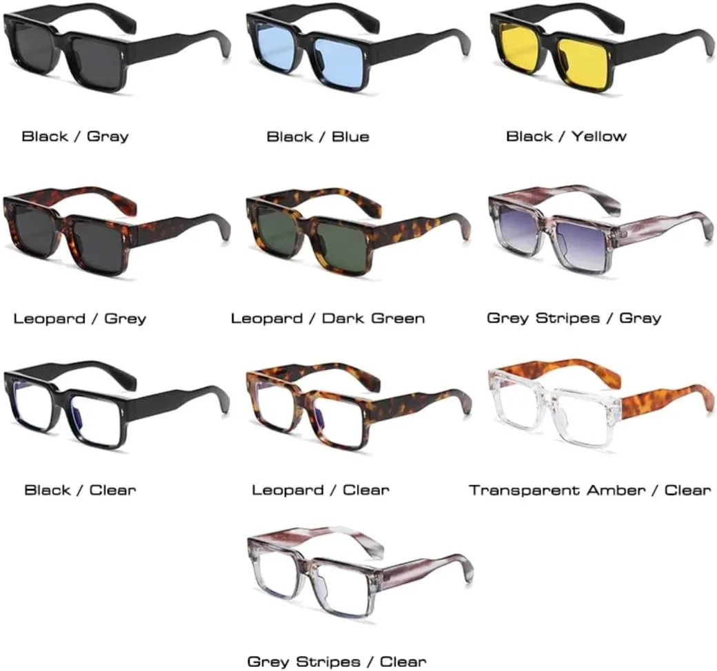 

Ретро солнцезащитные очки для женщин с леопардовым принтом, защитой от УФ-излучения UV400, модные заклепки, для мужчин прозрачные с градиентом VFDHN, Leopard Black