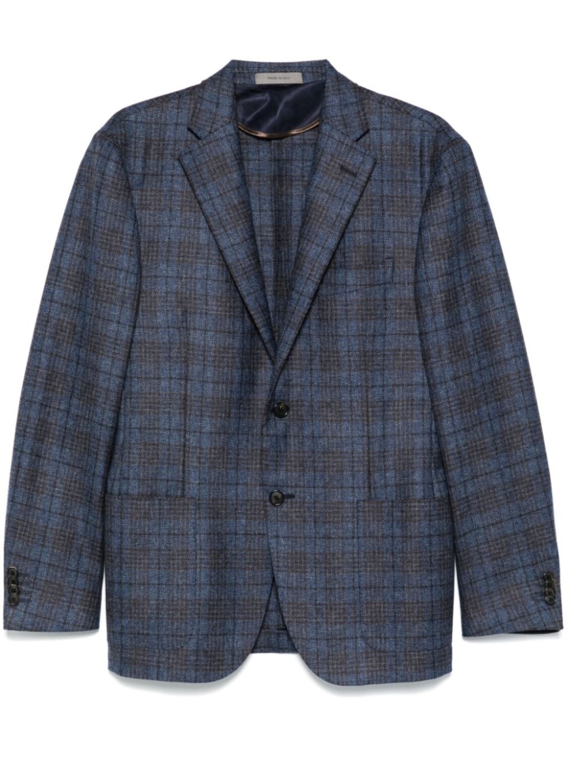 

Клетчатый пиджак Corneliani, синий