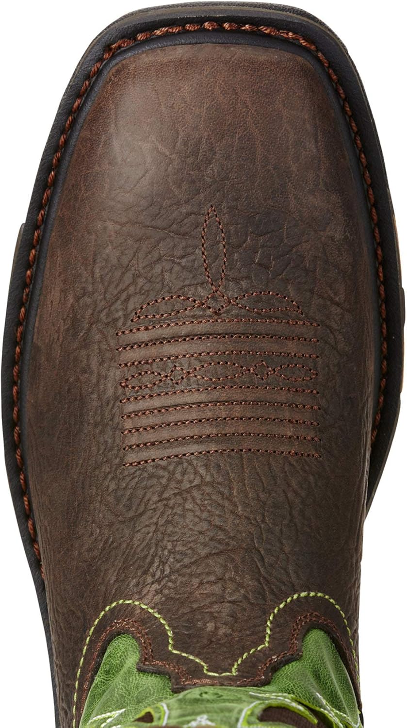 Мужские ботинки Ariat Workhog без шнурков, зеленый/коричневый — фото 4