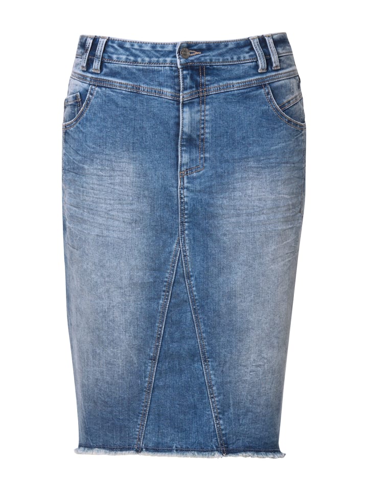 

Юбка до колена LAURASØN, цвет blue denim