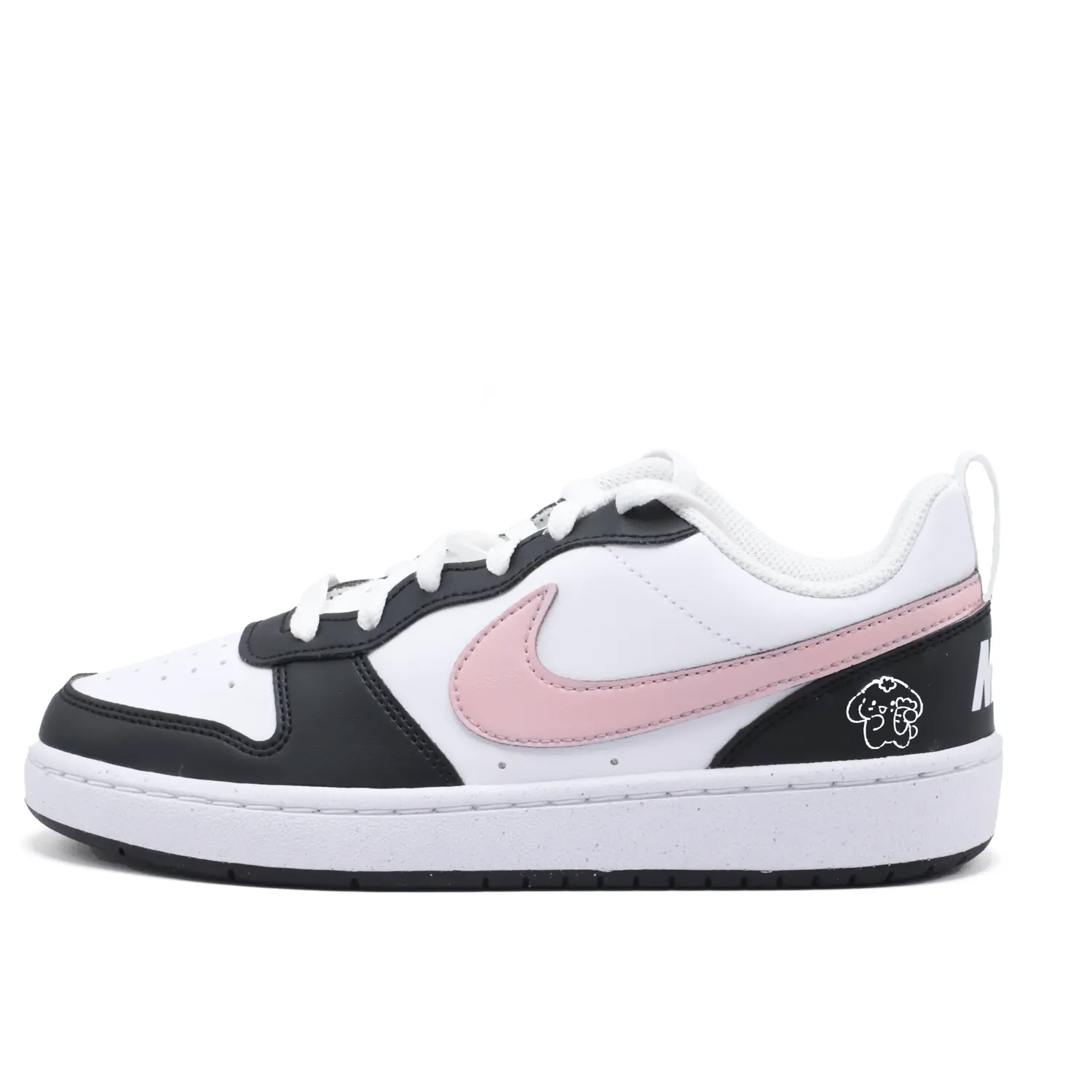 

Nike Детские кроссовки для скейтбординга Court Borough Bear Cocoa с низким верхом, устойчивые к истиранию, черные, для подростков