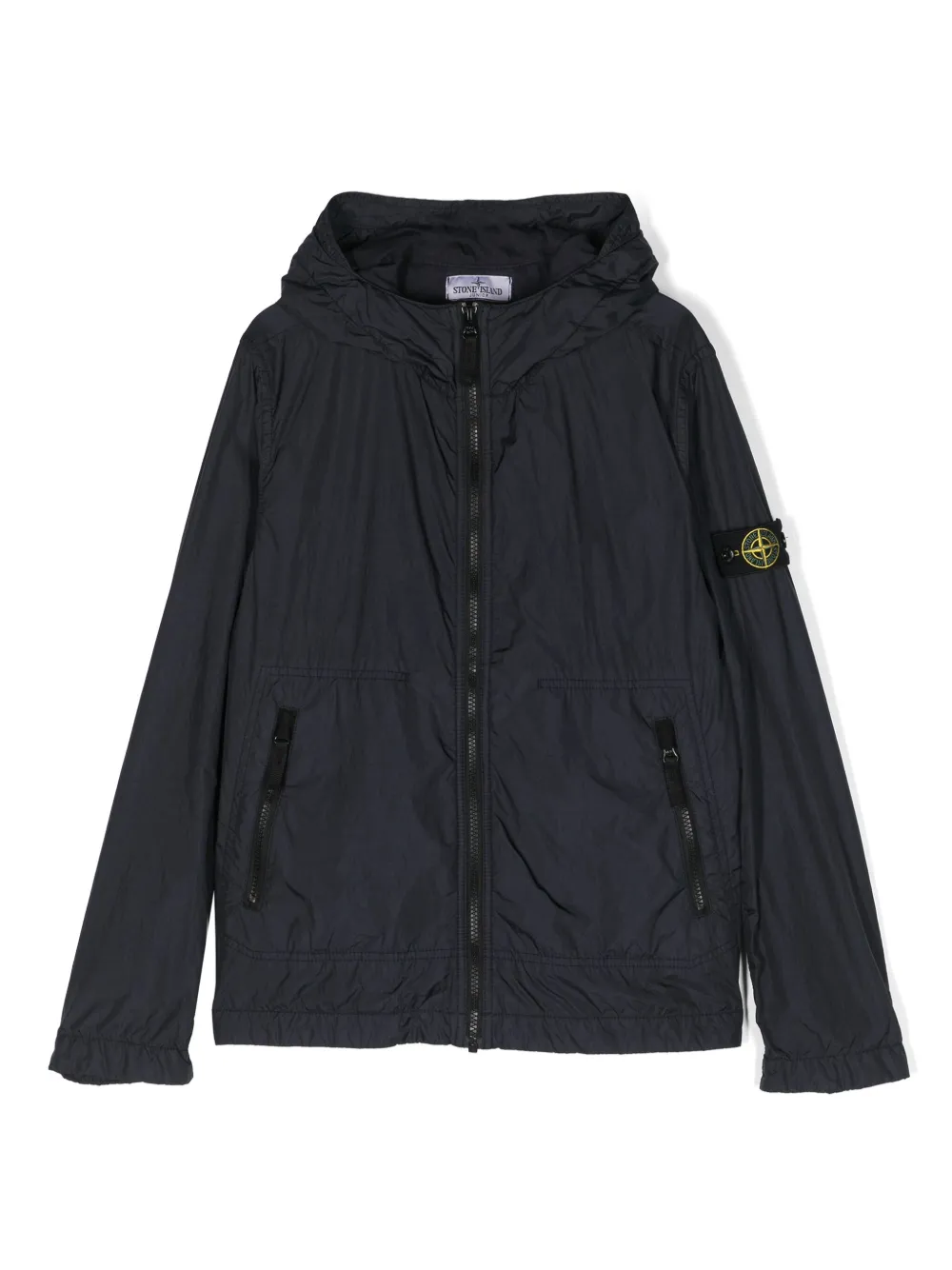 

Куртка с капюшоном и нашивкой Compass Stone Island Junior, синий