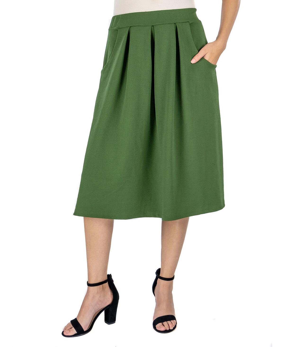 

Женская классическая юбка длиной до колена 24seven Comfort Apparel