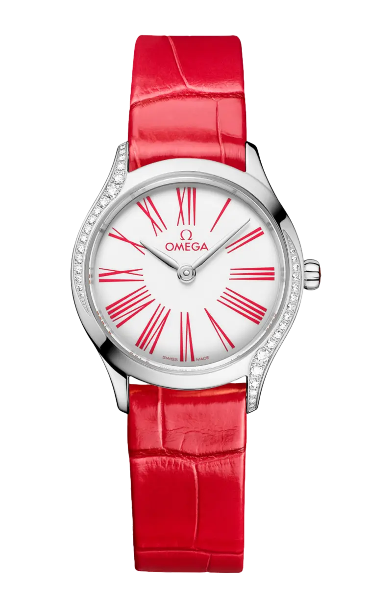 

Де вилле мини трезор 26 мм, сталь на аллигаторе - 428.18.26.60.04.003 OMEGA