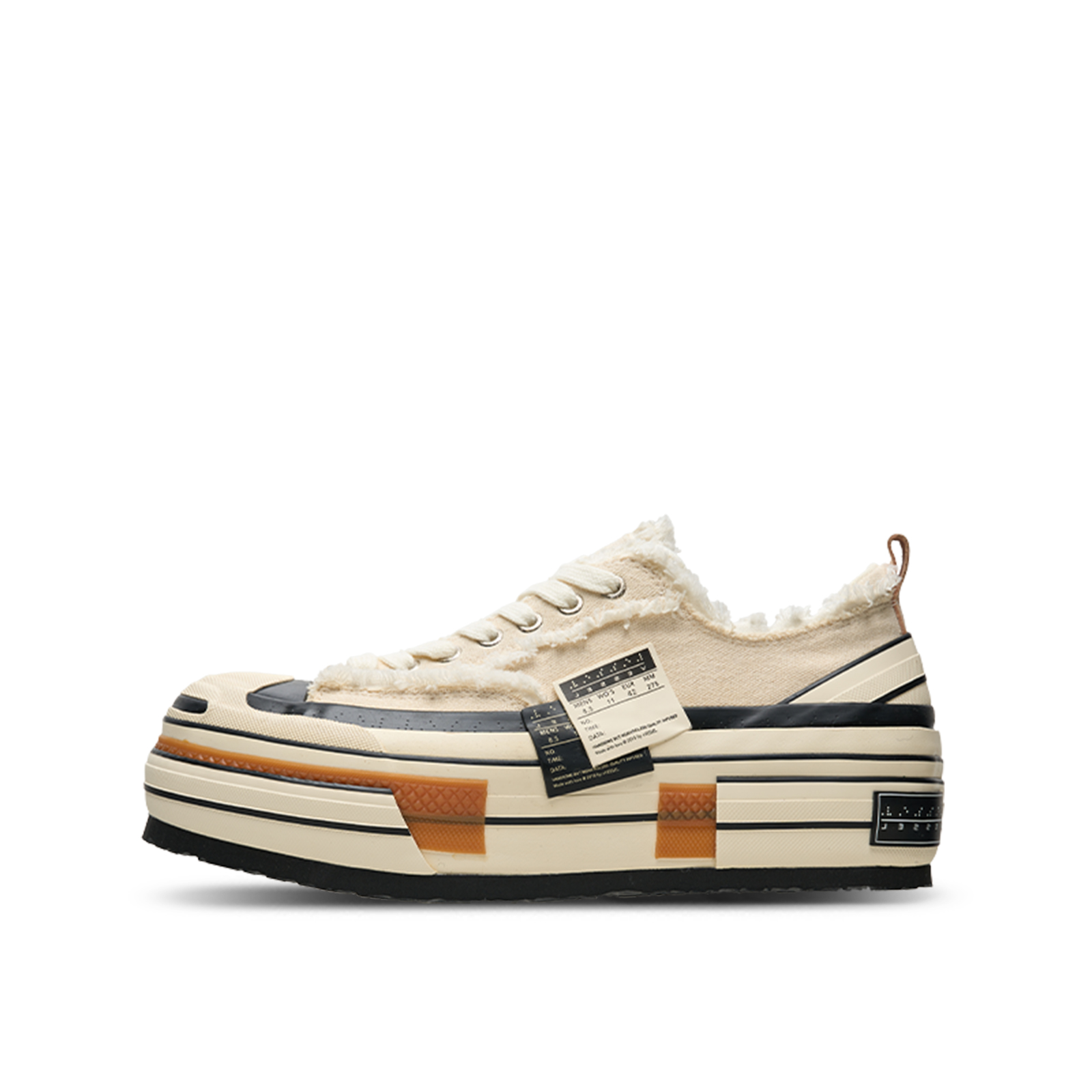 Кроссовки для скейтбординга VESSEL Ladder Open-Ended Smiley Low-Top Unisex Ecru XVESSEL, Ecru