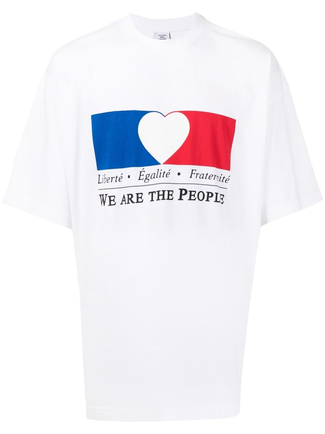 

VETEMENTS футболка с надписью, белый