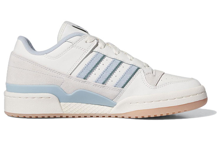 Adidas Originals Adidas Forum Low CL White Wonder Blue женские в цвете белый/светло-серый/синий, цвет White/Light Gray/Blue — фото 3