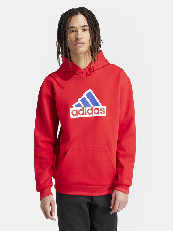 

Толстовка стандартного кроя Adidas, красный