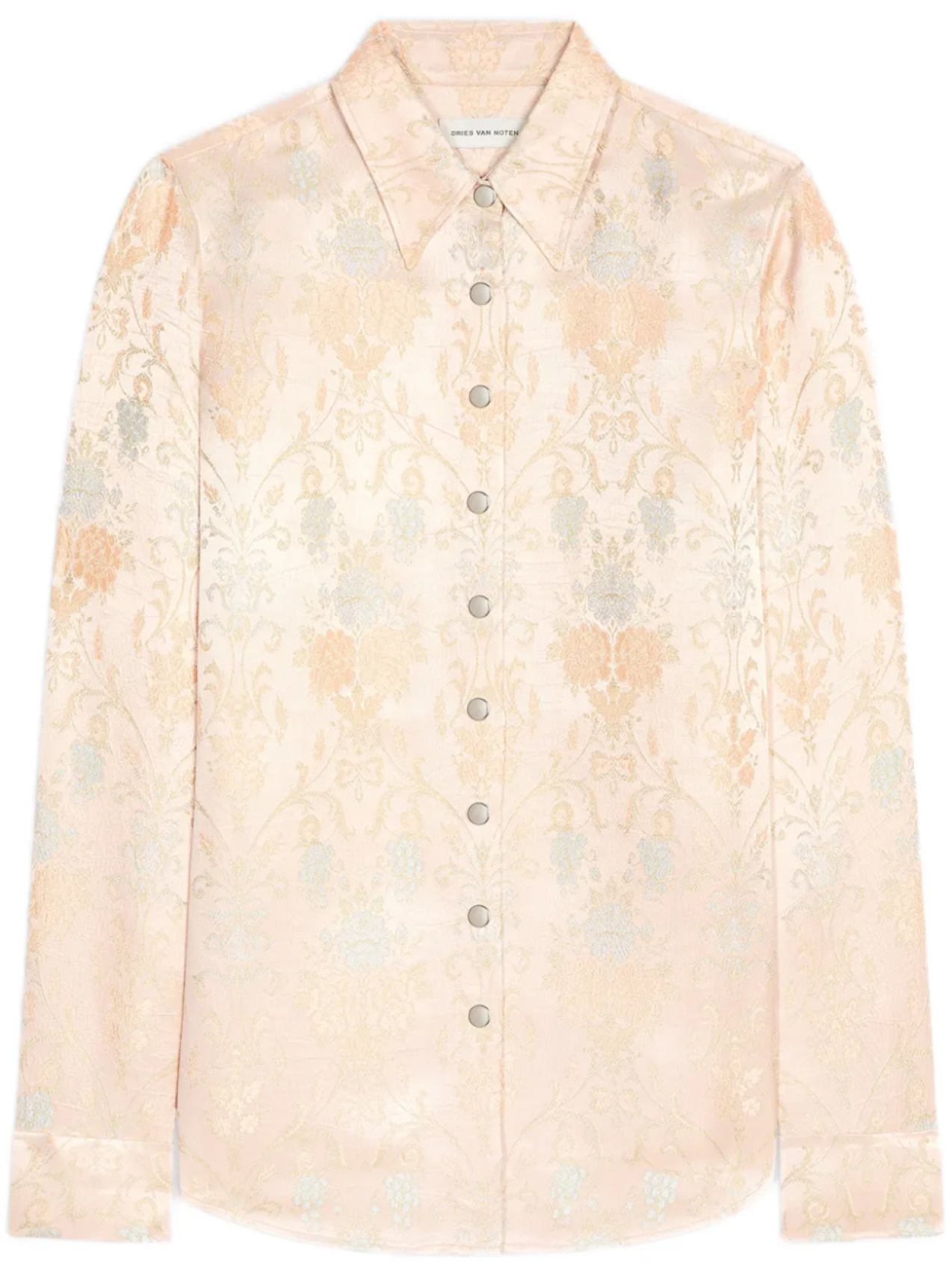 

DRIES VAN NOTEN жаккардовая рубашка, нейтральный