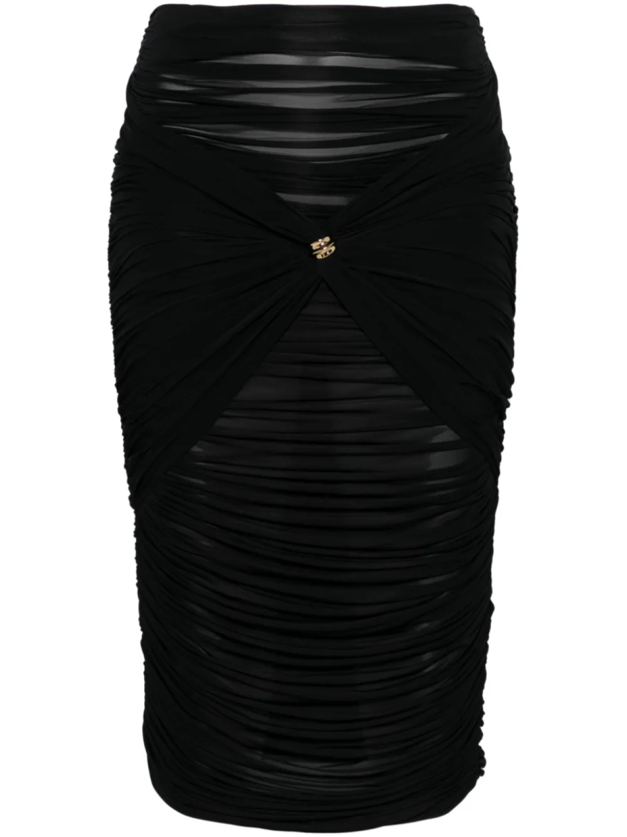 

Elisabetta Franchi драпированная юбка миди, черный