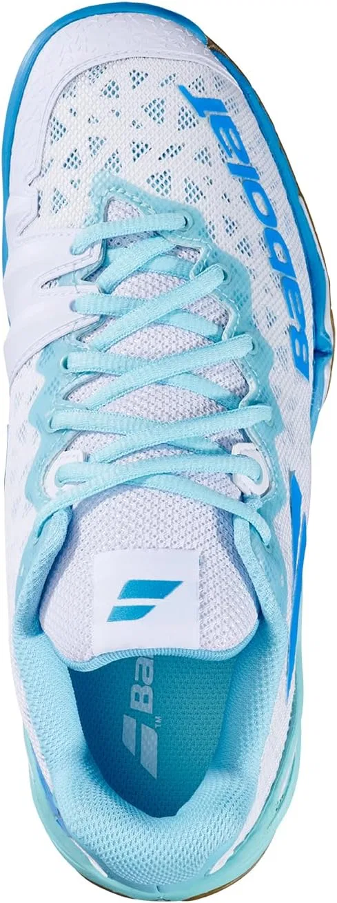 Кроссовки для бадминтона Babolat Shadow 4 W, белый/бирюзовый — фото 3