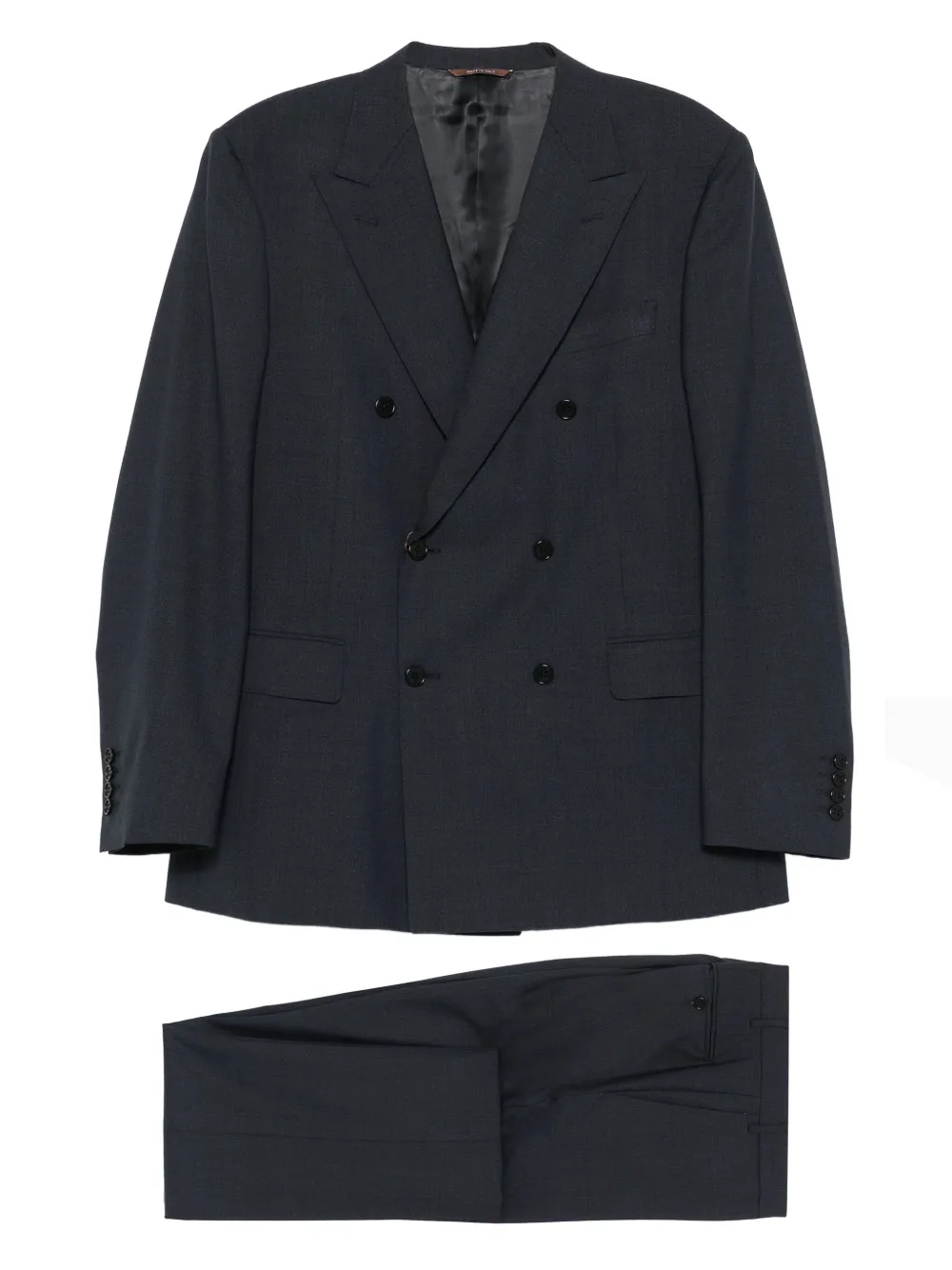 

Костюм с двубортным пиджаком Canali, синий
