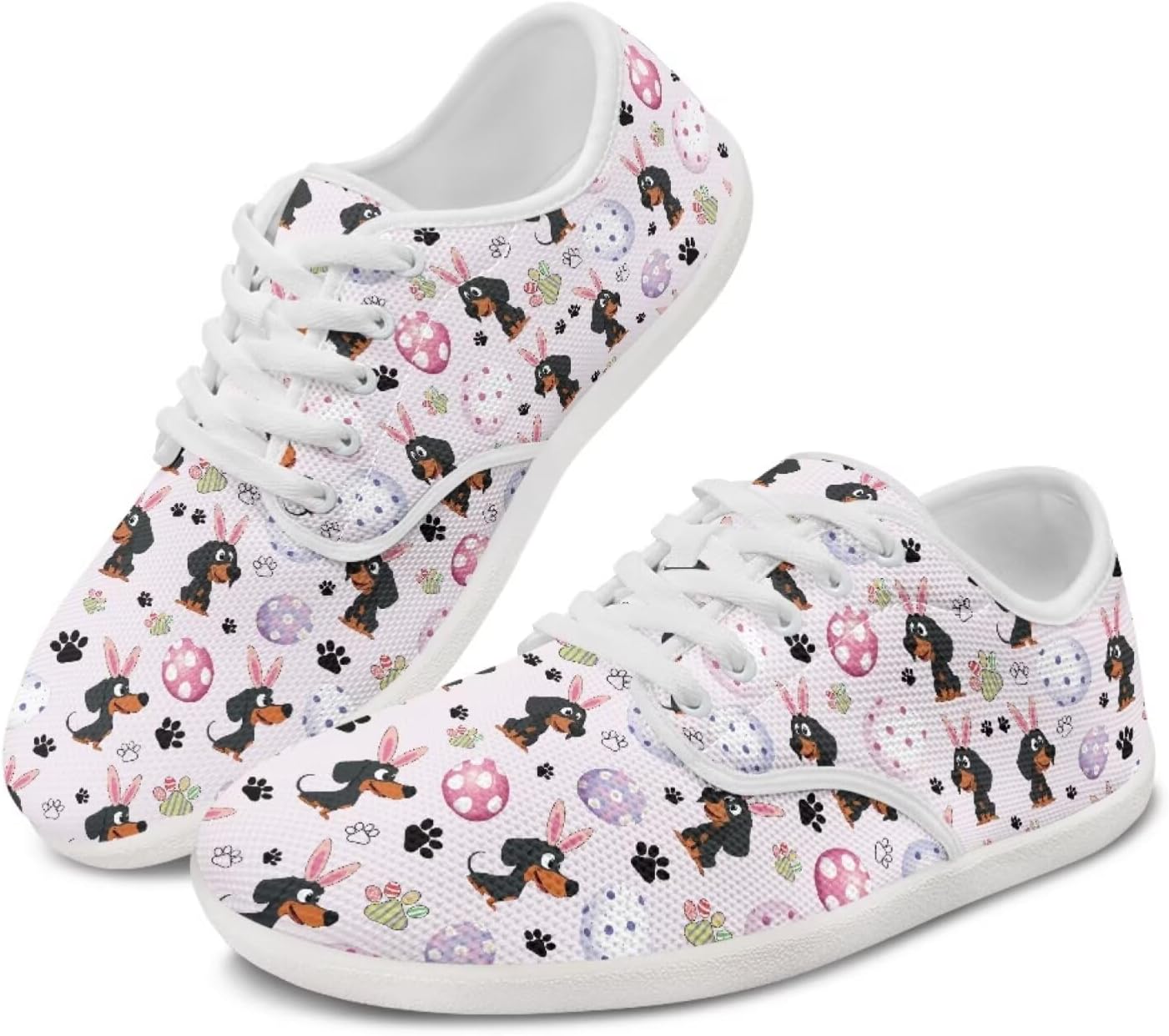 

Женские кроссовки для бега таксы, повседневные танцевальные туфли, деловые лоферы, плоская обувь для прогулок, кеды на платформе Ecaestolph, розовый