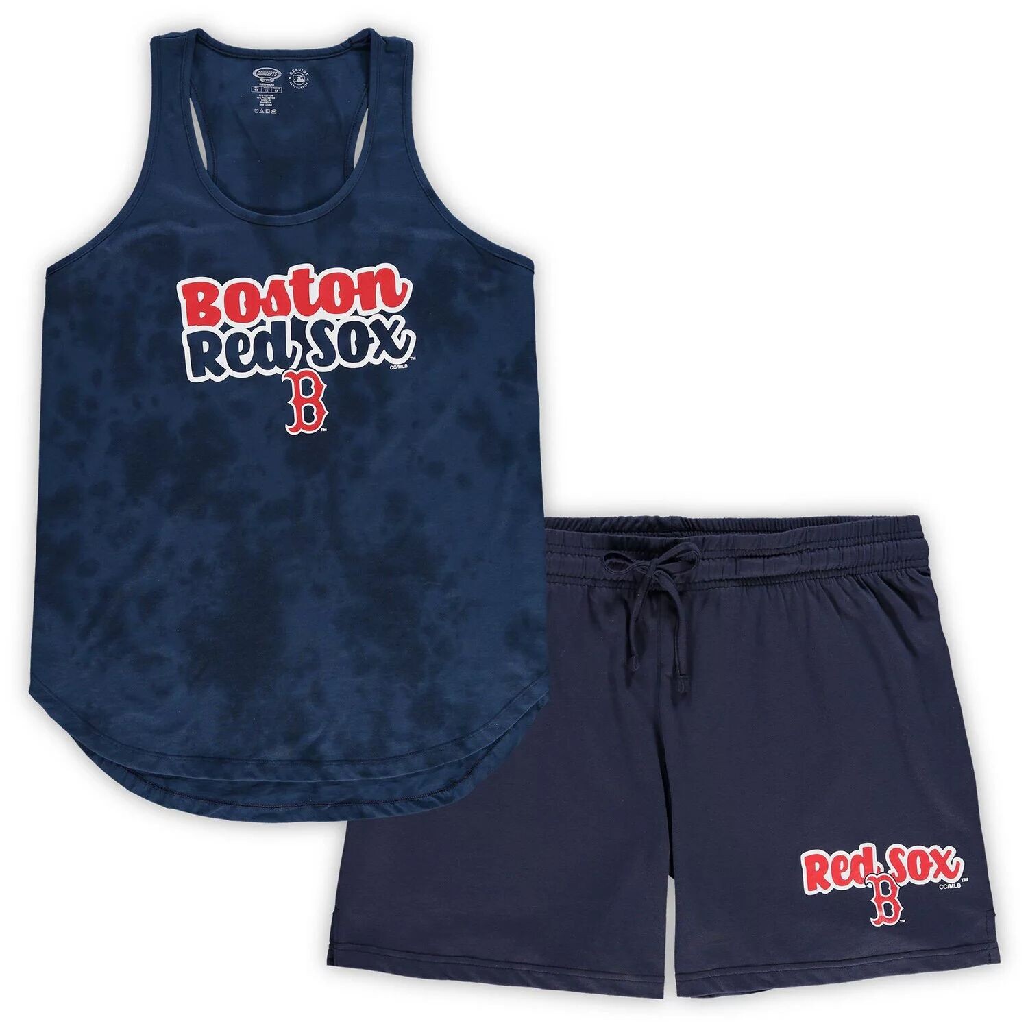 

Женский спортивный костюм темно-синего цвета Boston Red Sox размера Cloud с топом на бретелях и шортами, комплект для сна
