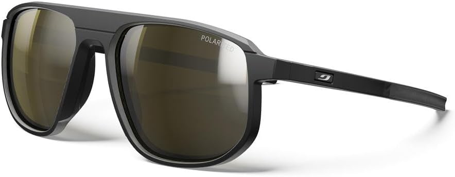 

Солнцезащитные очки Julbo Ward Lifestyle, унисекс. Резиновые дужки и носоупоры. Для походов и повседневного использования. Защита от УФ 100%. Черная оправа, коричневые линзы с серебристым зеркальным покрытием (Spectron 3 Polarized)