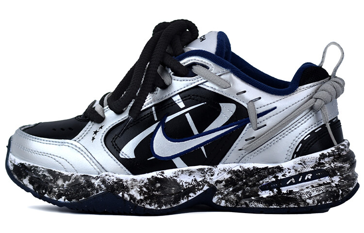 

Кроссовки Nike Air Monarch 4 Chunky Sneakers Unisex Low-top Black/Sliver, черный/серебряный