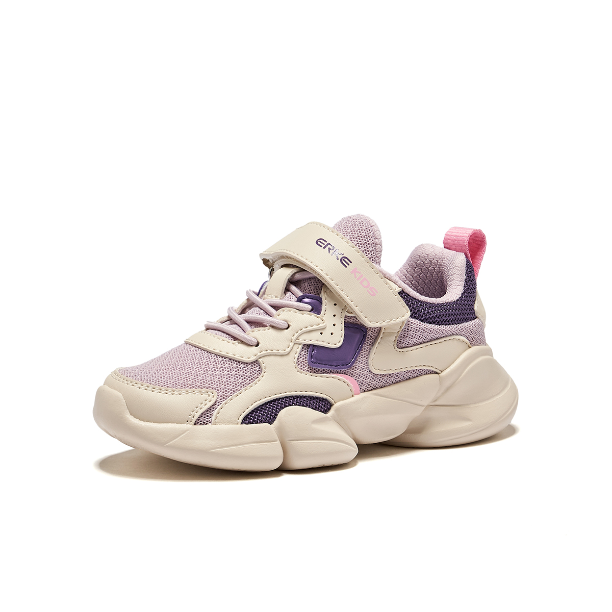 Детские кроссовки для бега ERKE KIDS, Lotus/Warm Linen — фото 2