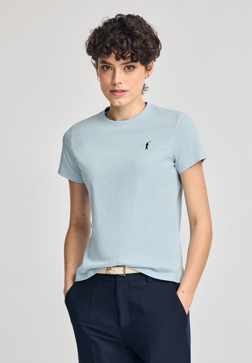 

Базовая футболка SHORT SLEEVE REGULAR FIT Polo Club, светло-голубой