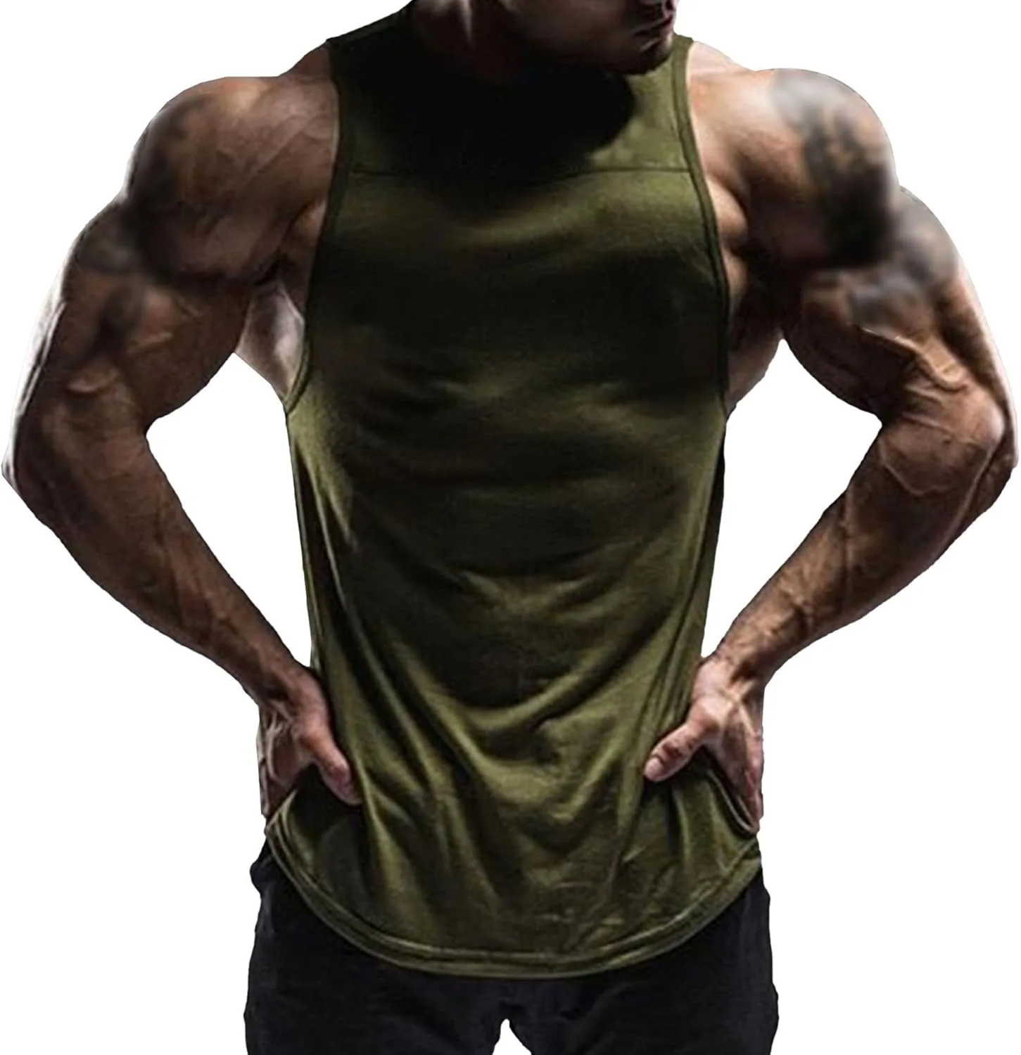 

Мужской футболка-майка Crewneck для фитнеса VgueElegc