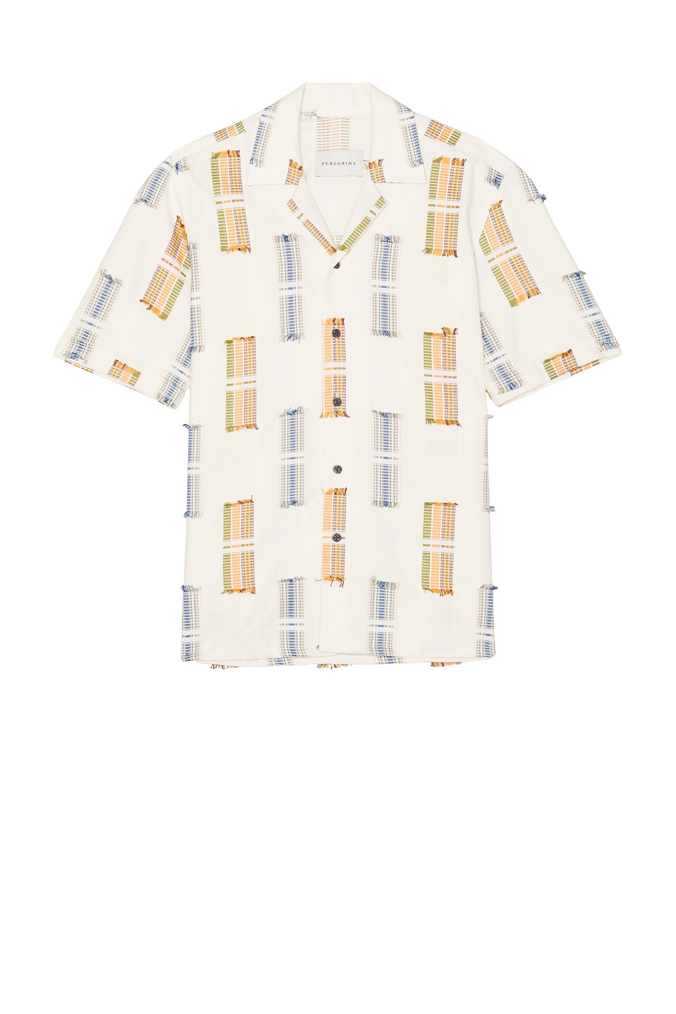 

Рубашка с кубинским воротником Quay Peregrine, white tassel