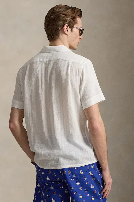 Рубашка хлопковая классическая Polo Ralph Lauren, серый — фото 2