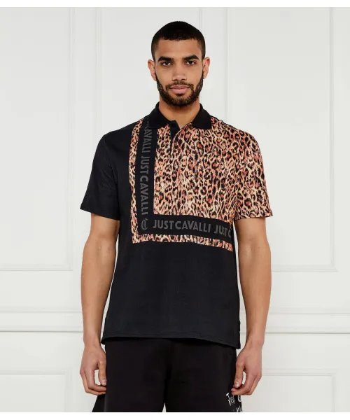 

Футболка поло Regular fit Just Cavalli, черный