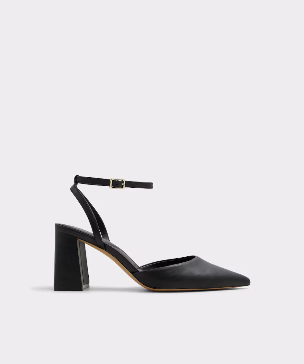 

Женские кожаные туфли с острым носком Aldo, черный