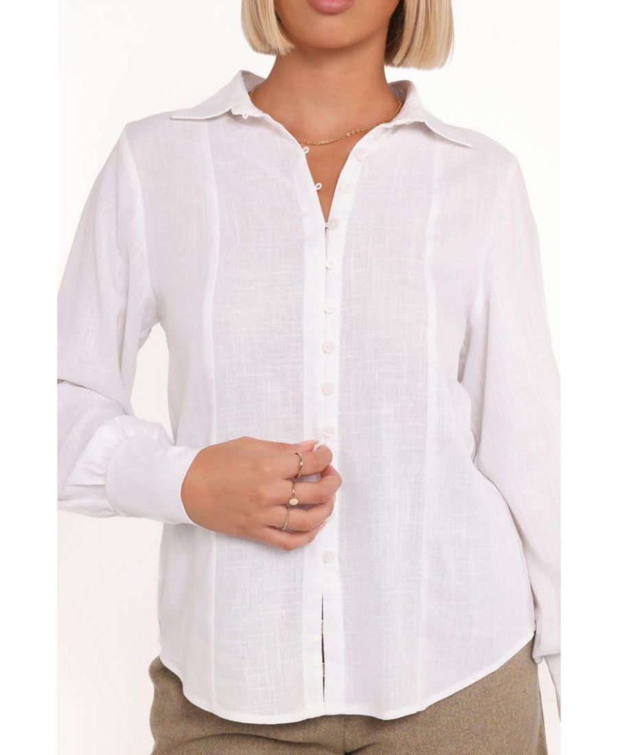 

Женская рубашка с длинным рукавом Briggs Petal and Pup, White