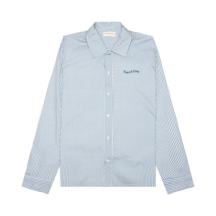 

Топ Museum of Peace & Quiet Wordmark Poplin Button-Up, Baby Blue