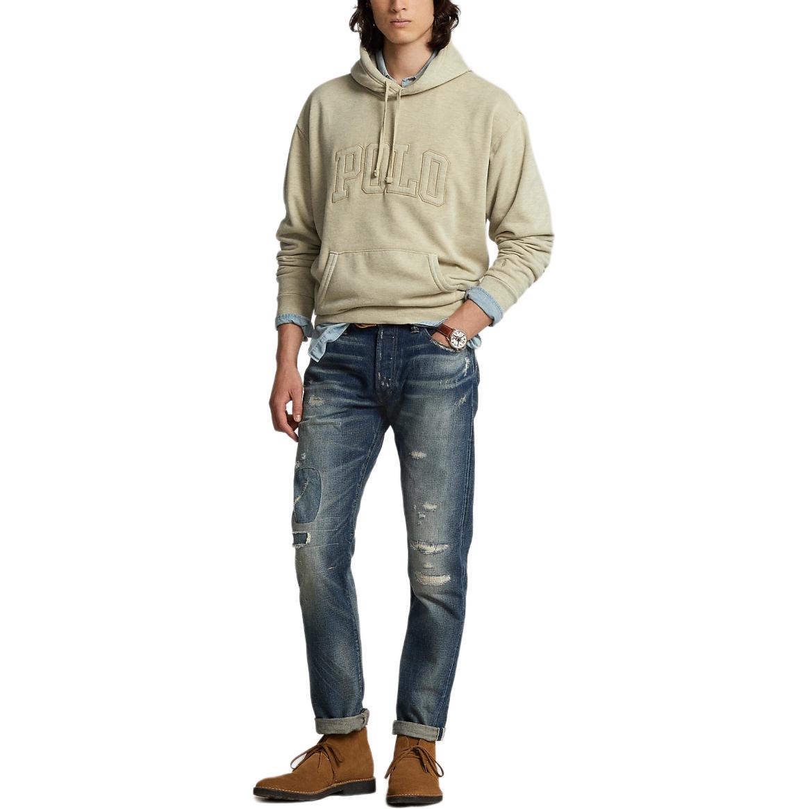 Мужская толстовка FW25 Polo Ralph Lauren, бежевый коричневый — фото 3