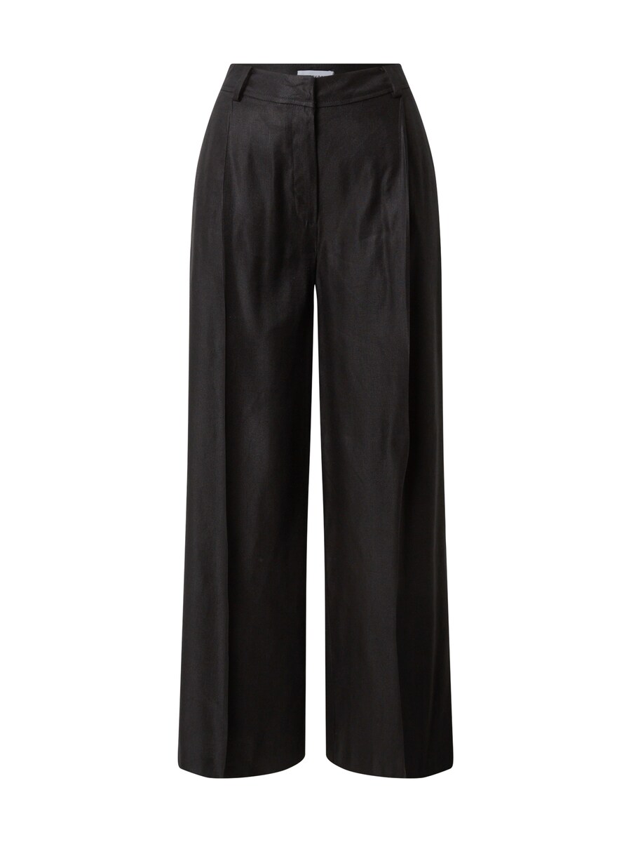 

Широкие брюки WEEKDAY Wide leg Pleated Pants Elie, черный