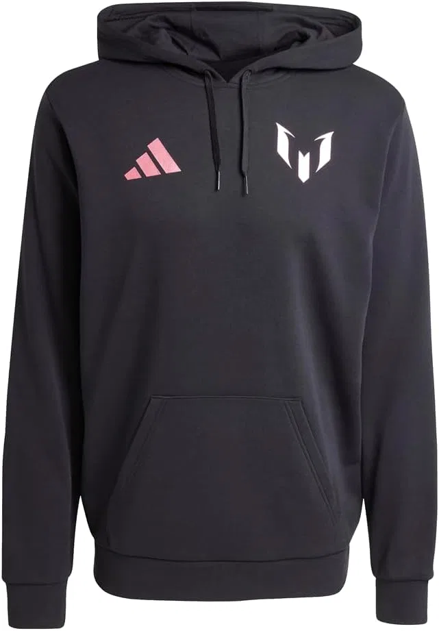 Толстовка Adidas мужская с принтом Messi Name & Number, черный