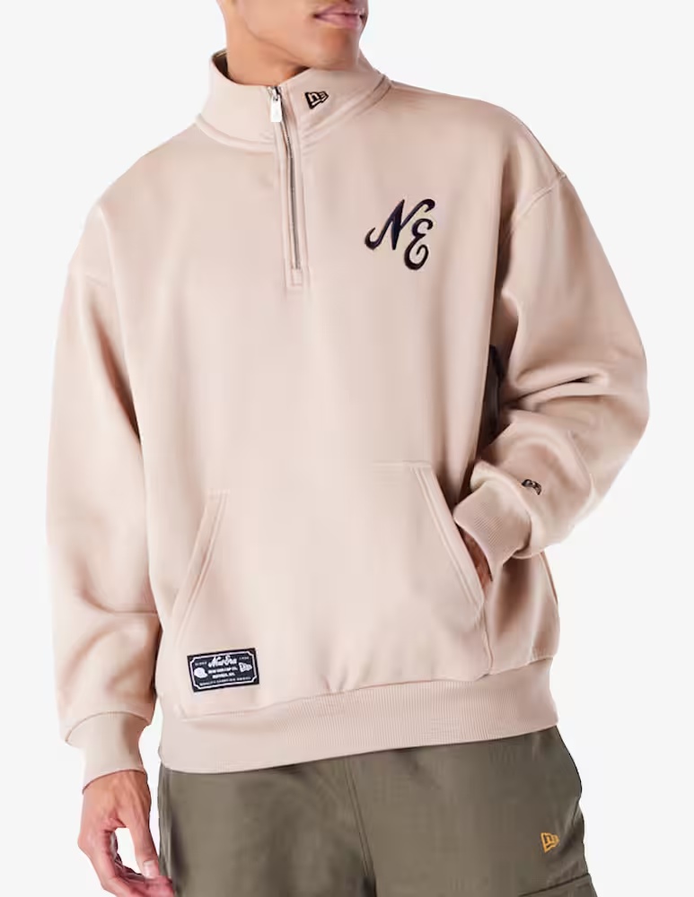 

Толстовка Lifestyle на молнии New Era, бежевый