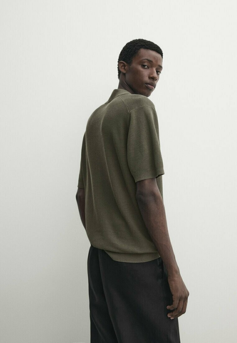 

Рубашка-поло Massimo Dutti, темно-зеленая