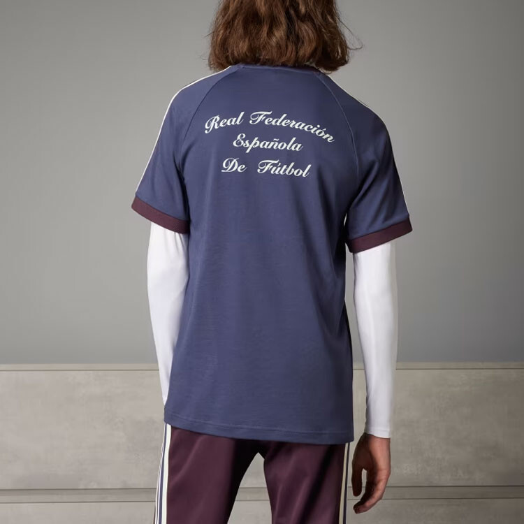 Футболка Spain Adicolor Classics с тремя полосками, синяя Adidas Originals, синий — фото 3